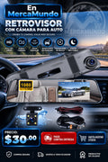 Retrovisor con Cámara para Auto