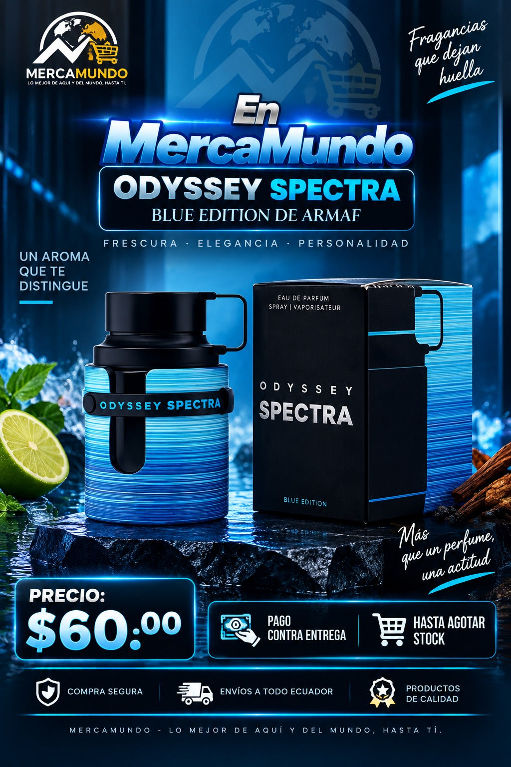 Perfume Odyssey Spectra Blue Edition de Armaf