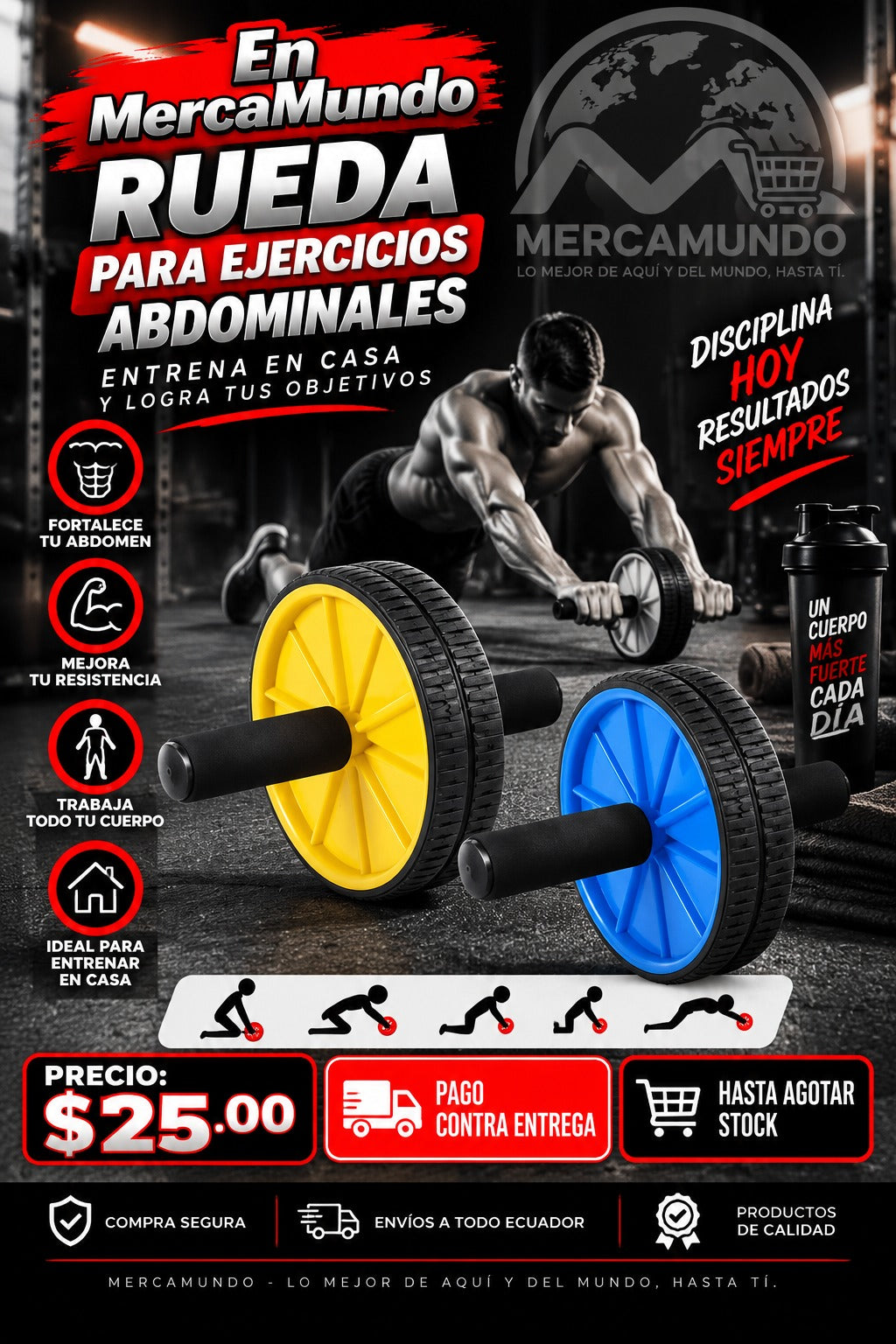 Rueda para Ejercicios Abdominales