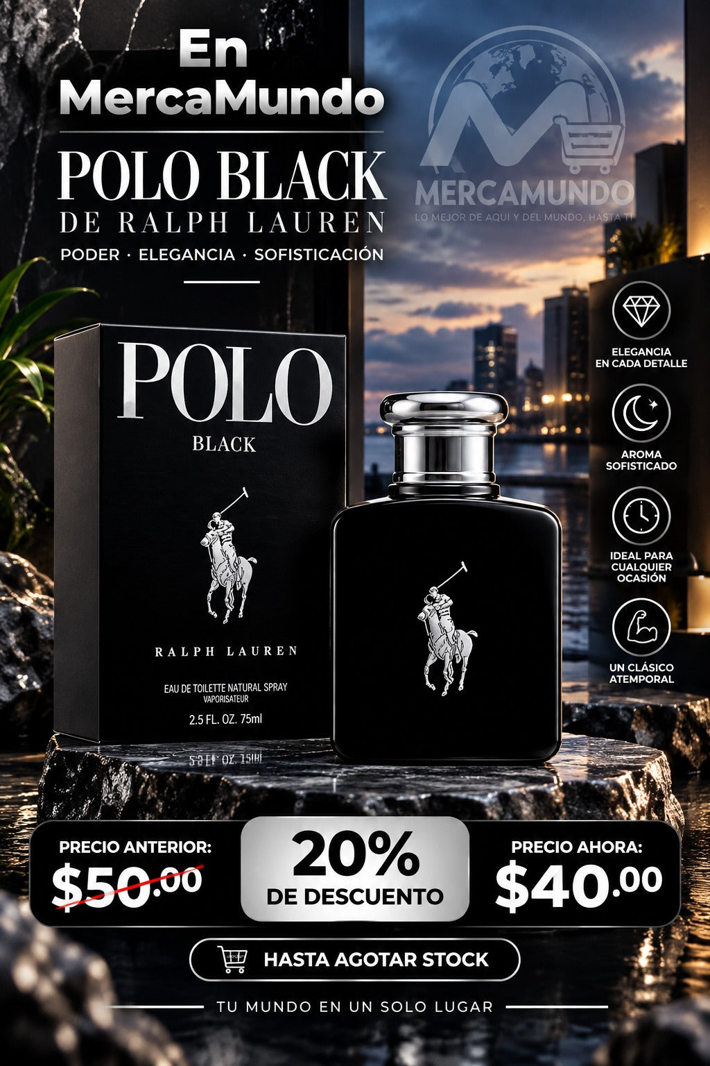 Perfume Polo Black de Ralph Lauren