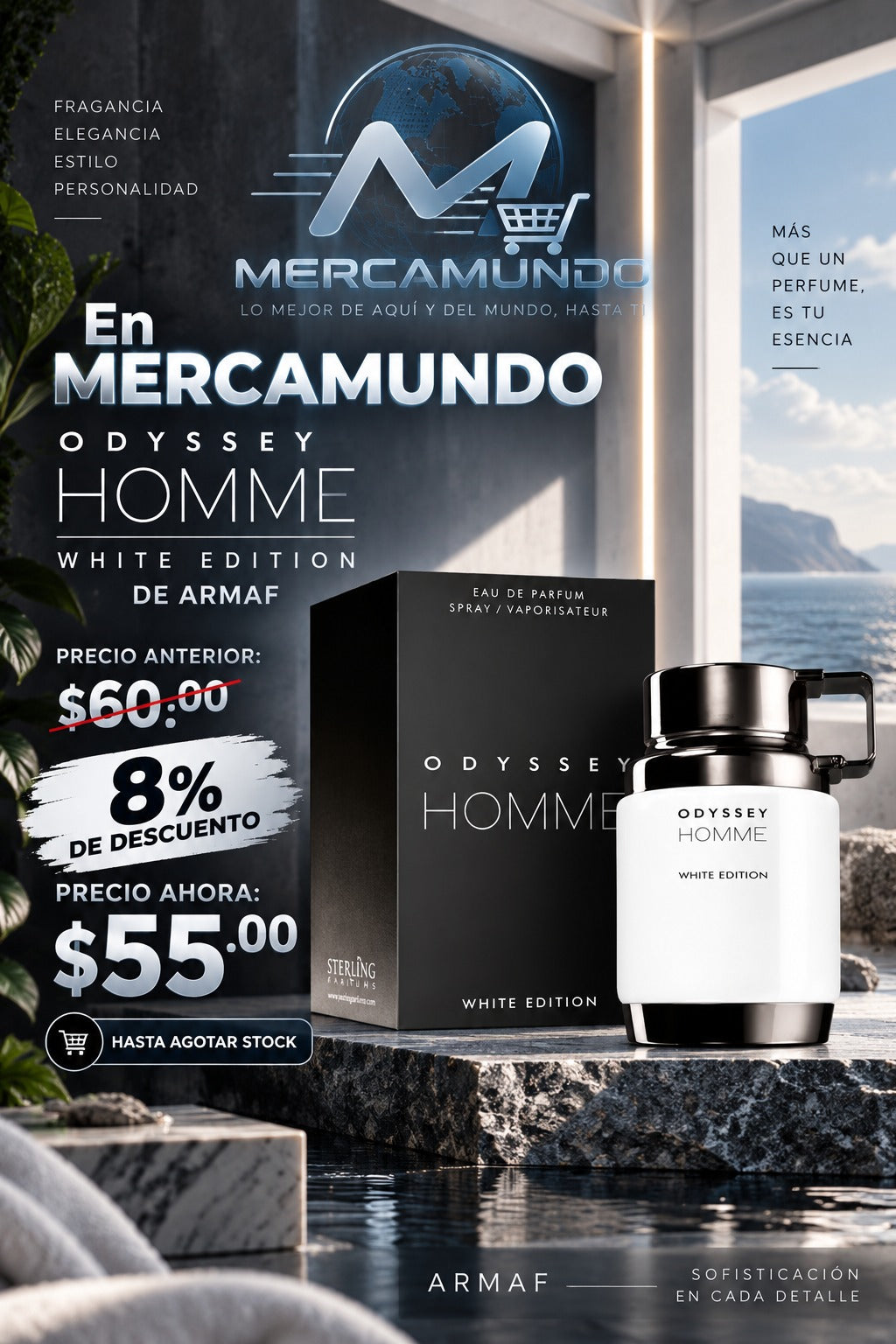 Perfume Odyssey Homme White Edition de Armaf