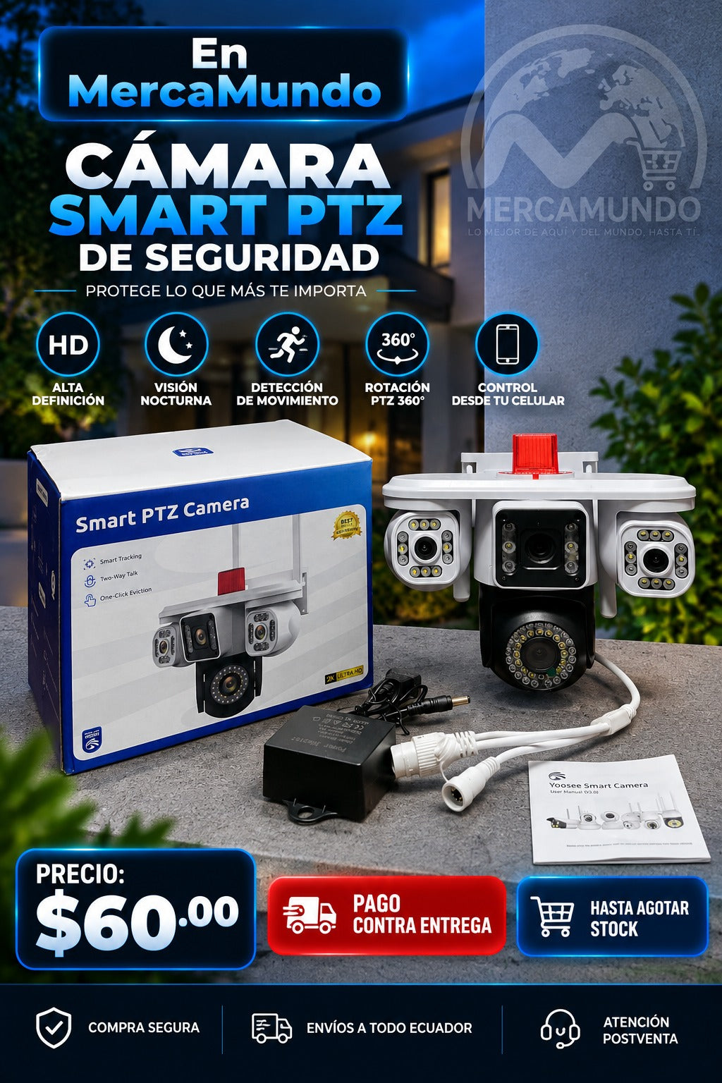 Cámara Smart PTZ de Seguridad