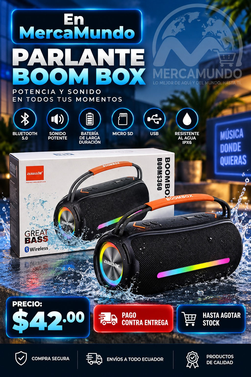 Parlante Boom Box