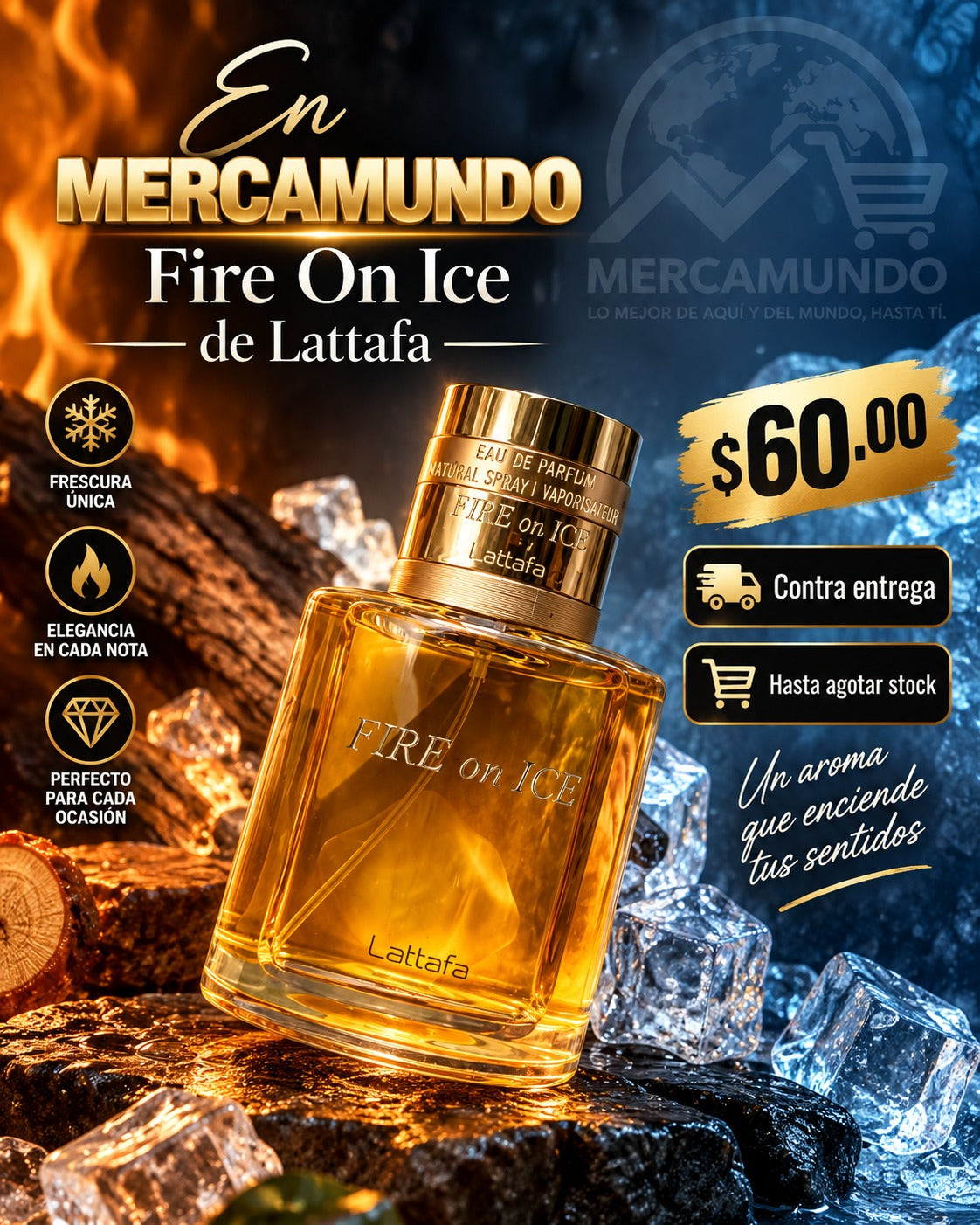 Perfume Fire On Ice de Lattafa