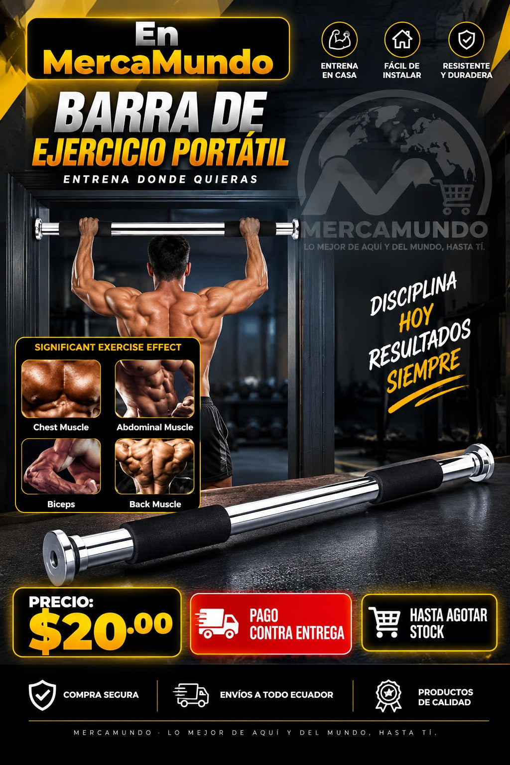 Barra de Ejercicio Portátil