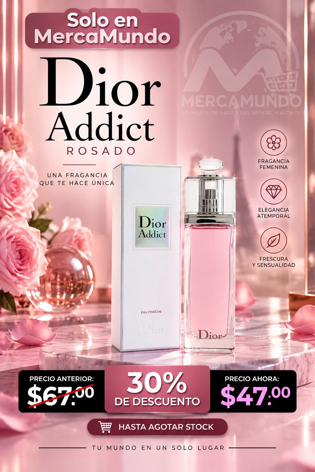 Perfume Dior Addict Rosado