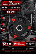 Disco de Pesa para Barra Olímpica 15 kg