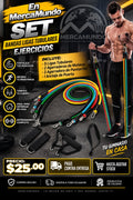 SET BANDAS LIGAS TUBULARES  EJERCICIOS